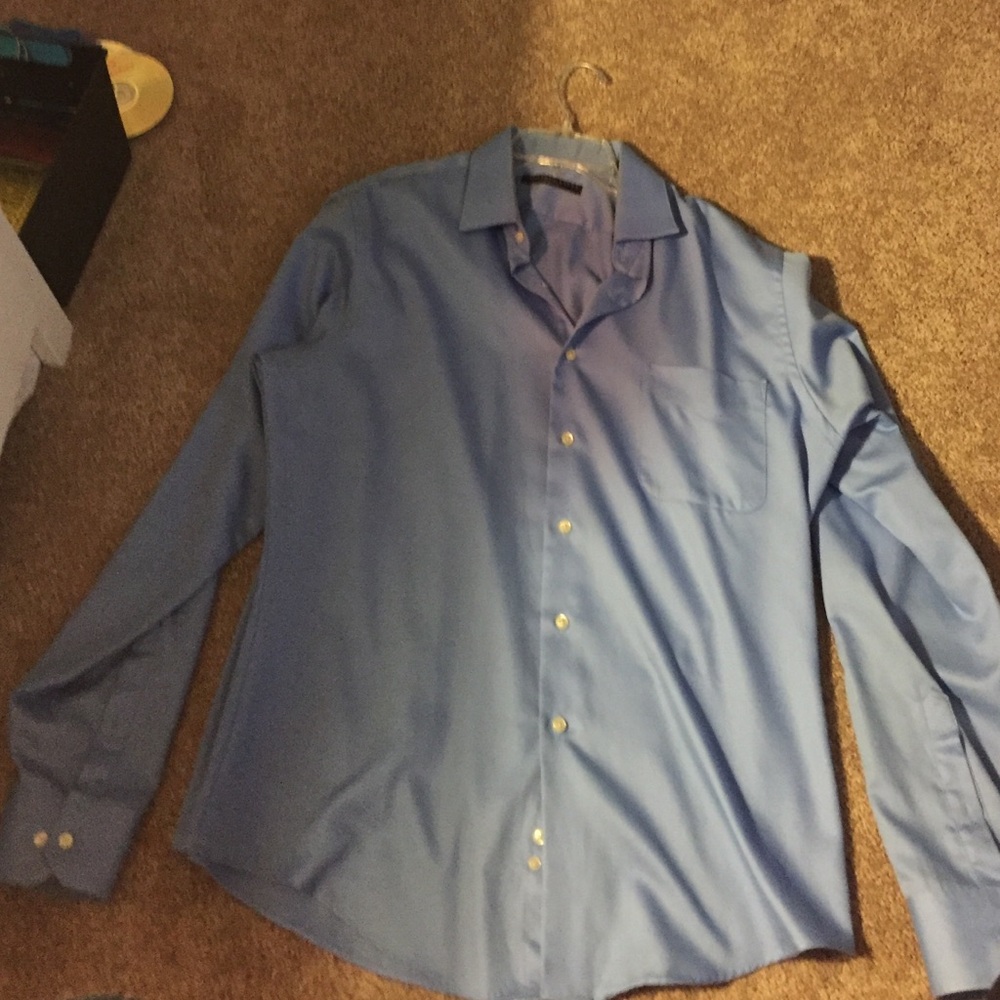 blue dress shirt‎